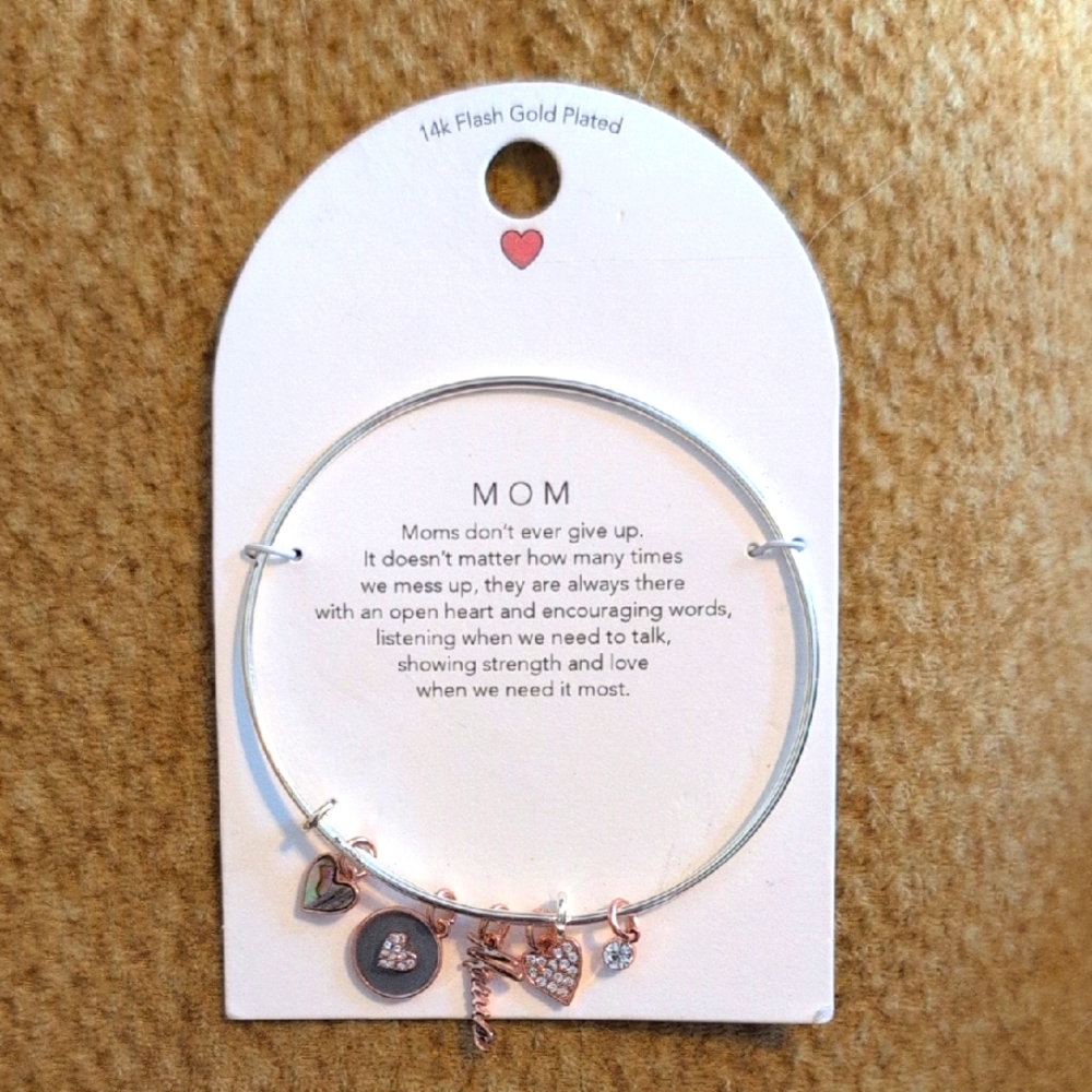 14k Gold Plated Charm Bracelet